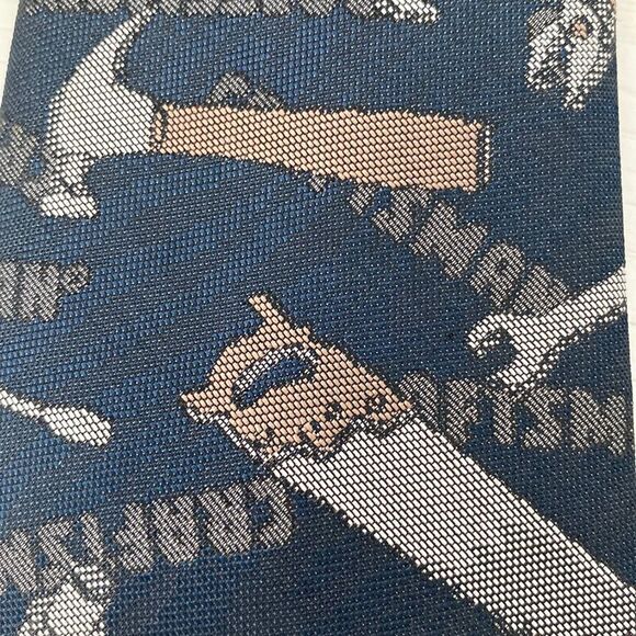 Vintage Ralph Marlin Men's Craftsman Tools Tie - Picture 3 of 5